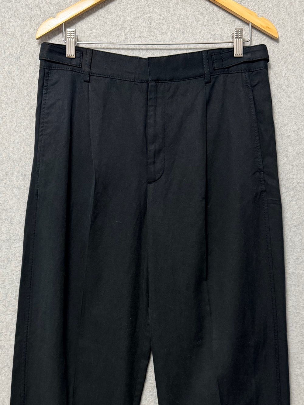 Madewell High Rise Barrel Leg Pants NWT Size 8 Black Pleated Full Length - Picture 5 of 12